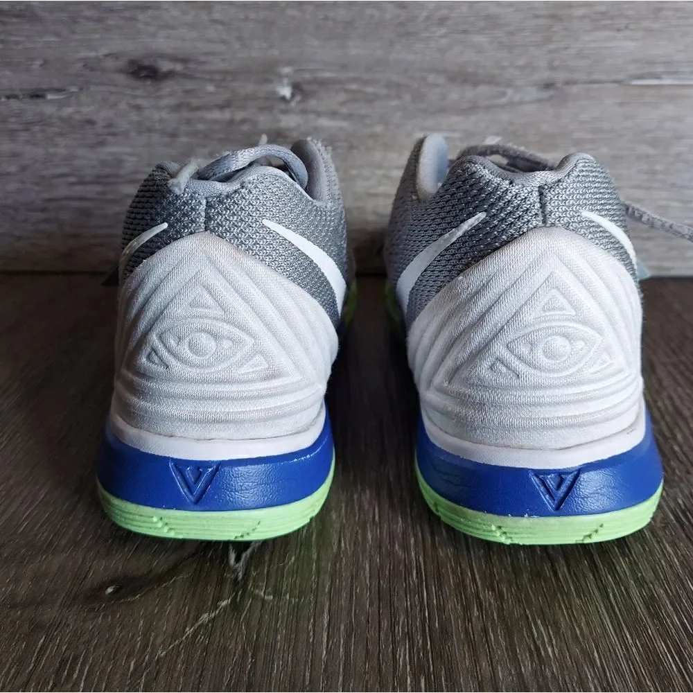 Nike Kyrie 5 PS Irving Wolf Grey Lime Kid Shoes Sneakers Size 2Y